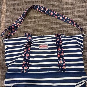 Cath Kidston Breton Stripe Foldaway Double Decker Travel Bag